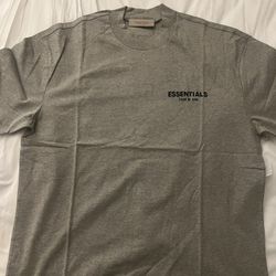 Essentials fear of god Light oatmeal tee Small Brand new