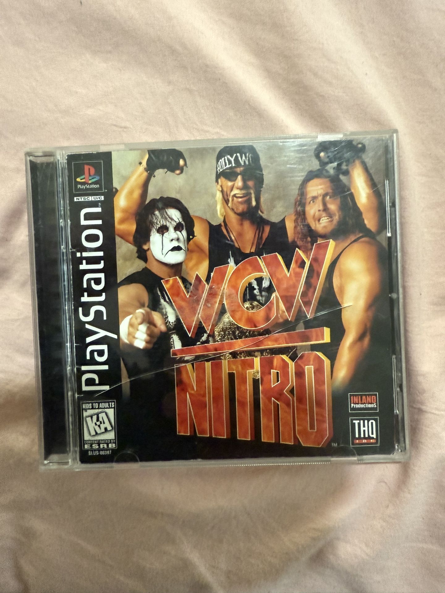 WCW Nitro (Sony PlayStation 1, 1998) PS1 Black Label CIB Complete With Manual
