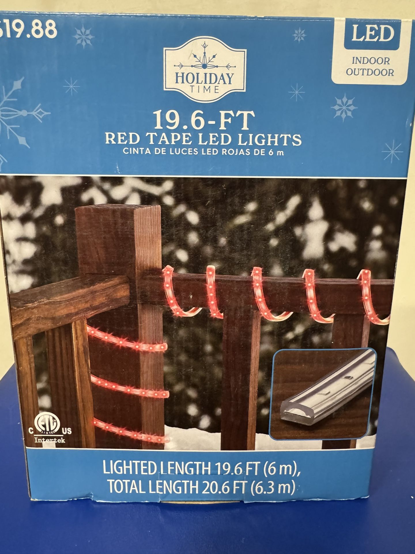 Christmas Red Rope Led Light 18’feet! NEW!!