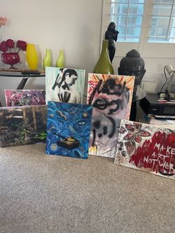 Acrylic street, pop, expressionist art