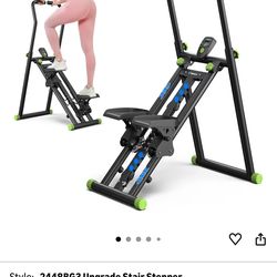 MERACH Stair Stepper for Home Gym Exercise, New Version Stairmaster for Full-Body Workout, Compact Folding Stair Climber with Extended Step Range, Adj