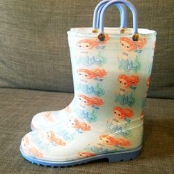 Mermaid Rain Boots size 13 New