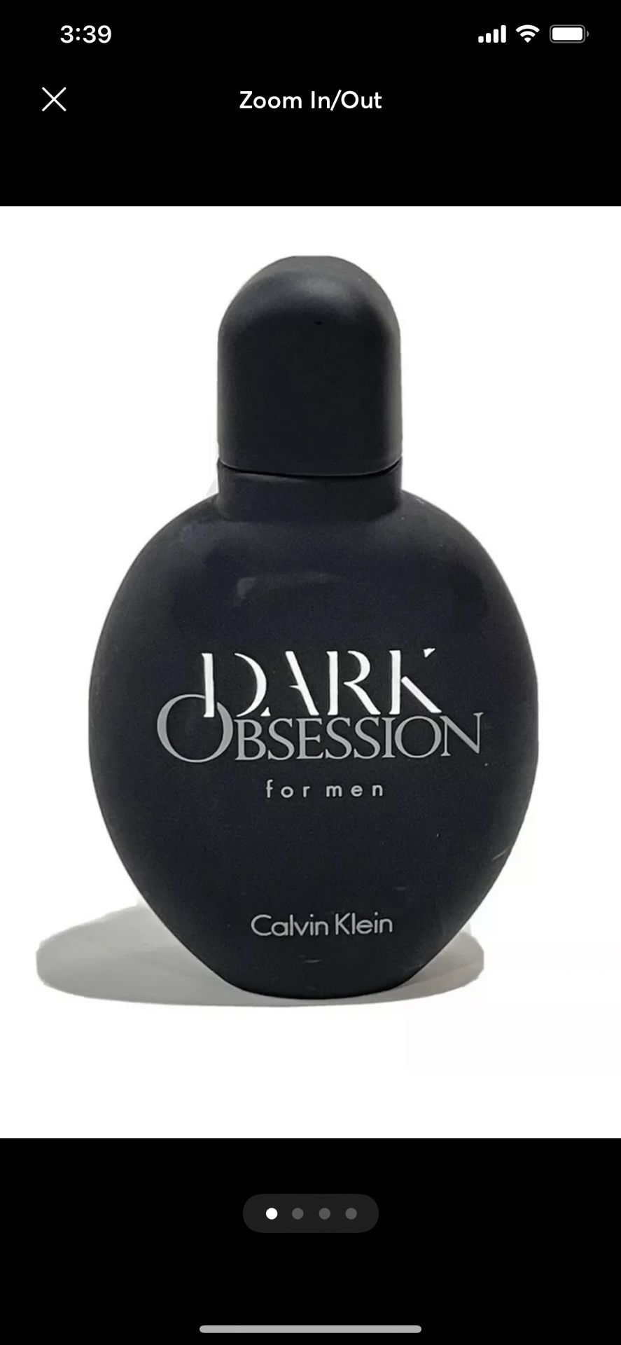 DISCONTINUED!!!  Dark Obsession Calvin Klein EAU DE TOILETTE   4oz Spray  NO BOX  SAME AS PICTURES  NEVER BEEN USED OR TESTED