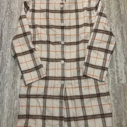 BRAND NEW Michael Stars womens stylish plaid peacoat (SIZE: SMALL)- $100