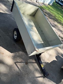 Lawnmower dump trailer