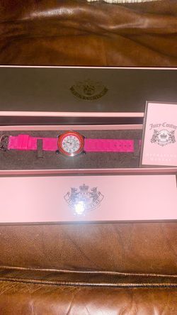Juicy Couture Pink Rubber Strap Watch