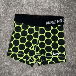 Nike Pro 3 - Volt/ Lime Green / Polka Dot 