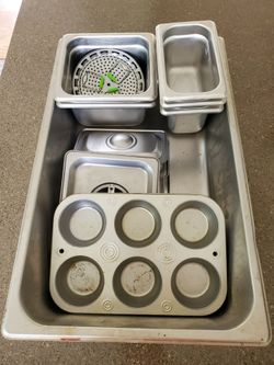 Assorted Metal Stainless Steel Kitchenware Set