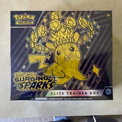 Pokémon Scarlet And Violet Surging Sparks Elite Trainer Box Brand New
