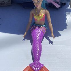 Barbie Dreamtopia Mermaid Doll, 12-Inch, Pink and Blue Hair, with Tiara