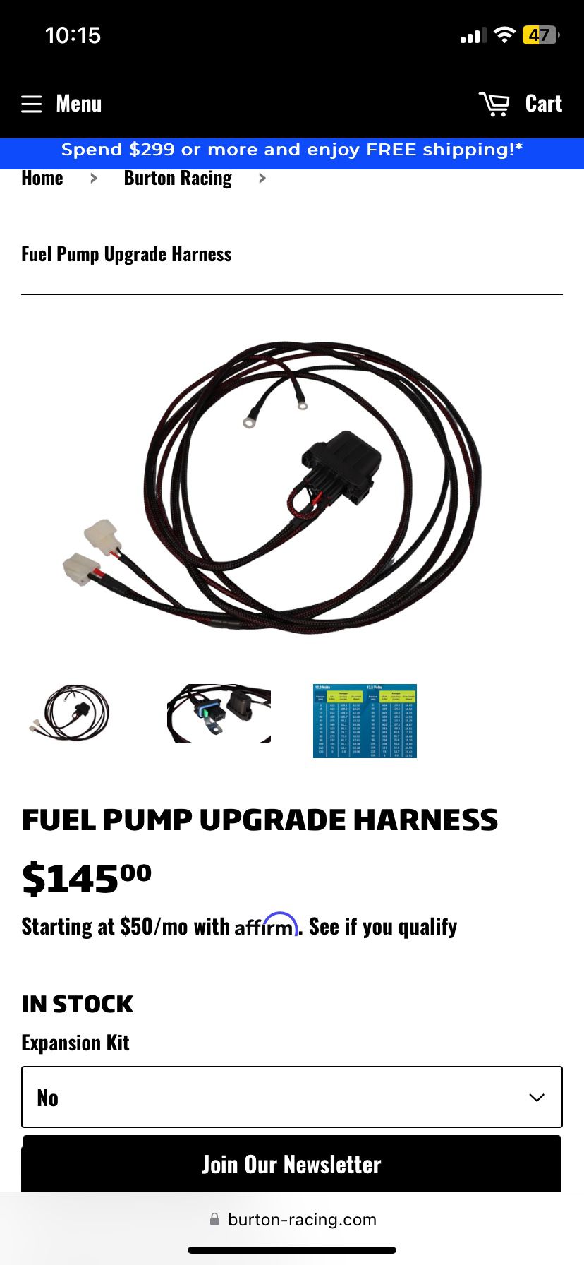 Fuel Pump Upgrade Harness (Acura Or Honda) 