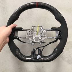 Real Carbon Fiber Alcantara Mustang Steering Wheel