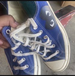 CDG Converse Blue