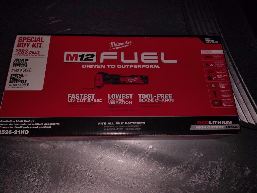 Milwaukee M12 FUEL Brushless Cordless Oscillating Multi-Tool 2526-21XC Kit 12V