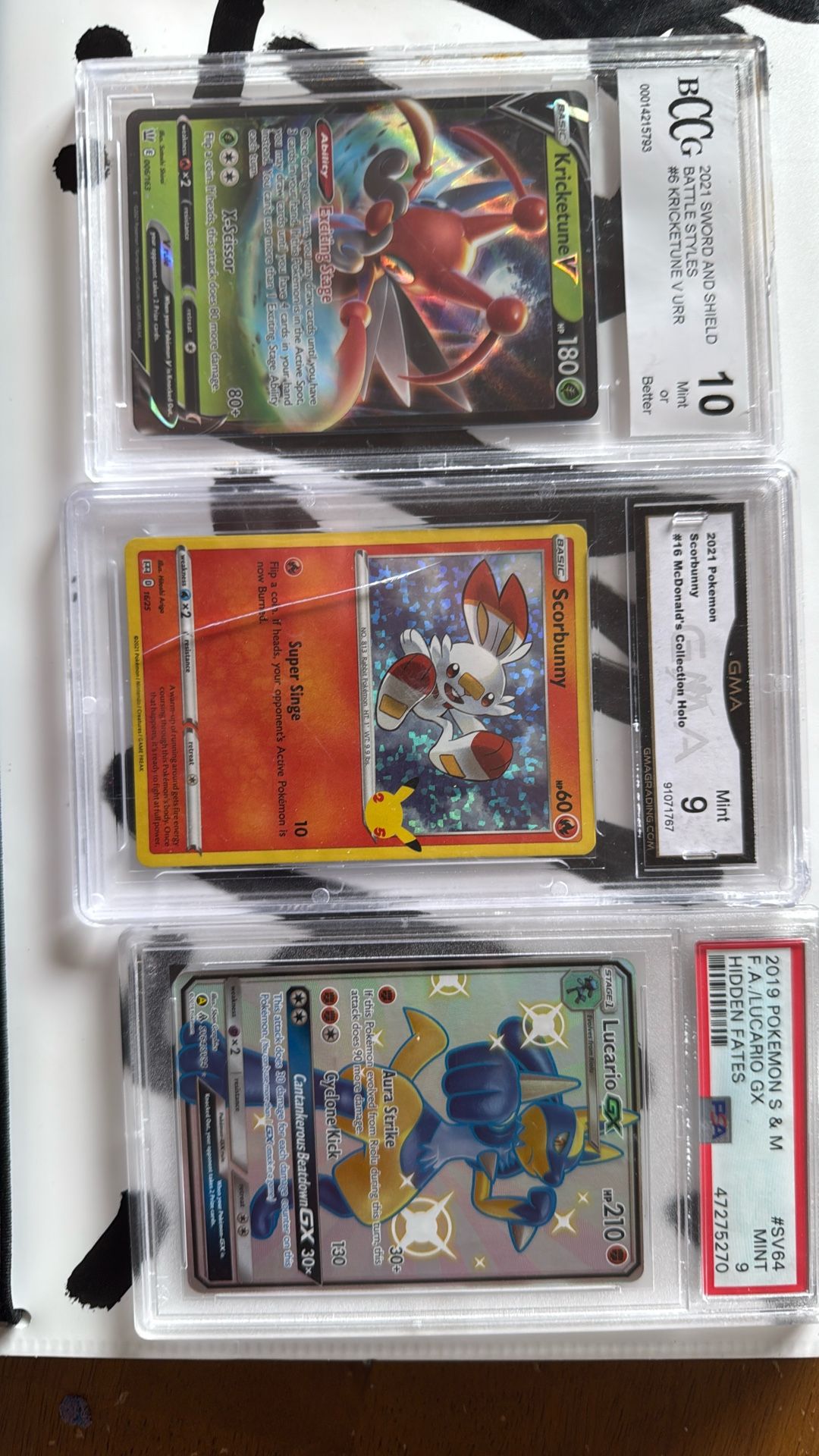 Graded Pokemon cards And Graded Cards Comes With Binder I Am Negotiable