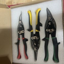 Hurricane Tin Snip Set , Left Cut, Right Cut, Straight All Three New In Box $20