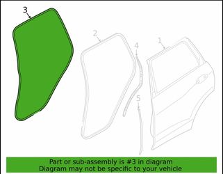 Surround Weather-Strip - BMW Part (51-76-9-465-544). Black.