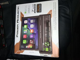 Power acoustik single din car stereo with 7 inch touch screen