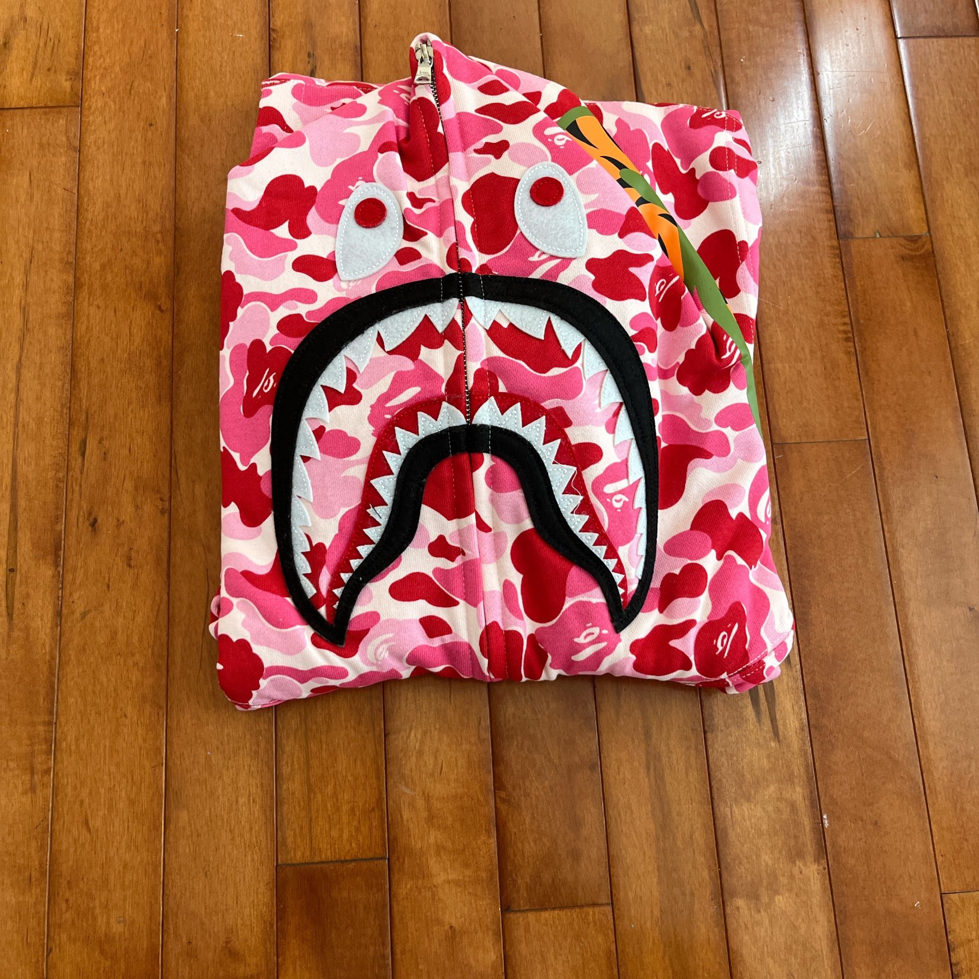 Bape Pink Full Zip Hoodie