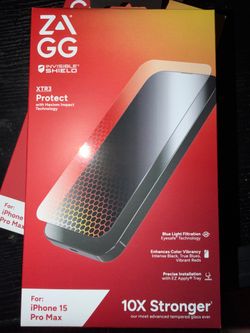 Zagg XTR3 screen protectors for iPhone 15 Pro Max x2