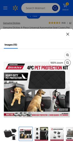 Dickies 4 piece pet protection seat covers.