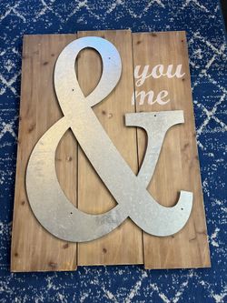 Wood And Metal Sign