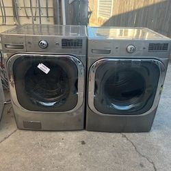 Front Load LG Lavadora Y Secadora30 Pulgadas  Mega Capacidad Lavadora 5.5 Secadora 9.0 Eléctrica  220 Voltios La Secadora