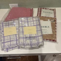 Set of various curtains 