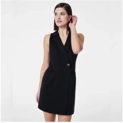 NWT Spanx Ponte Vest Dress Womens Size XL Plus Black Sleeveless