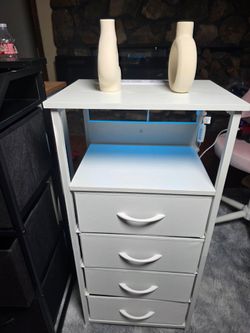 white night table