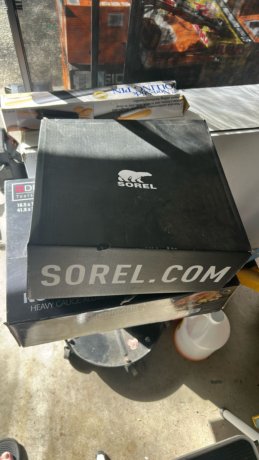 Sorrel Caribou Black Boots Leather Never Work New In Box