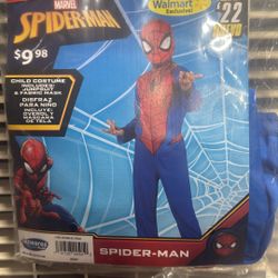 Spider Man Costume For Boys Size 8 / Medium 