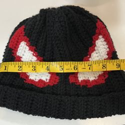 Miles morales spiderman crochet beanie 