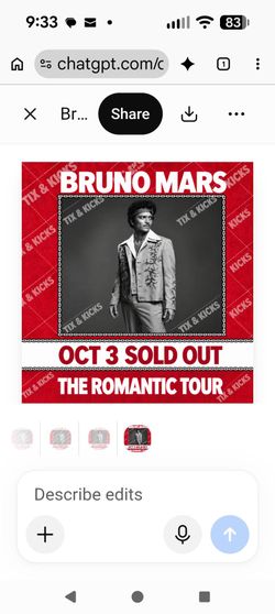 Bruno Mars- Oct. 3