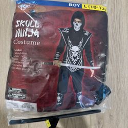 Halloween Kids Costume Skull Ninja