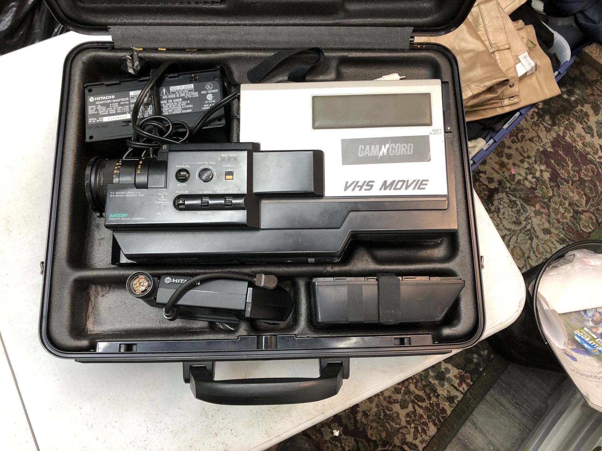 hitachi vm 2000a camera recorder vhs camcorder