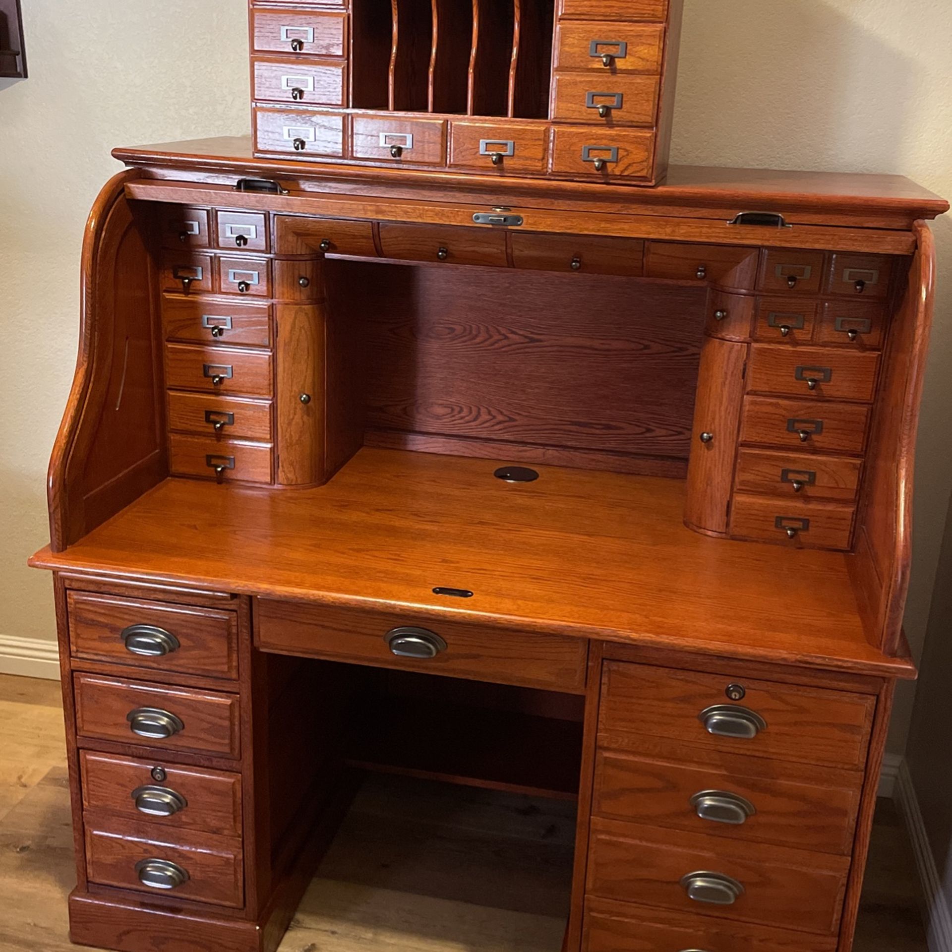 Rolltop Desk Sonoma collection by Virginia country furniture, computer