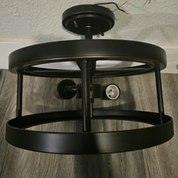 2-Light Oil Rubbed Bronze Semi-Flush Mount $40
