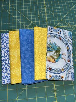 Quilting Five Piece 100% Cotton Fat Quarter Bundle