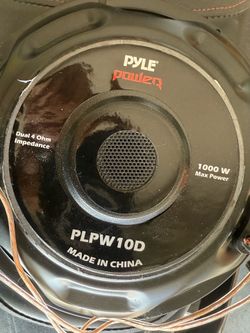 PYLE   POWER DUAL 4  OHM IMPEDANCE  1000 w max PLPW10D