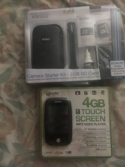 Vivitar Camera Starter Kit & Ematic 4GB MP3 Player BundleNew in package only $20 for everything