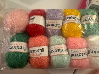 Pastel Scrubby Yarn for dishcloths Crocheting