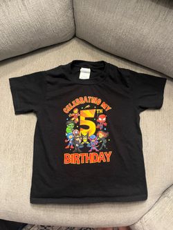 5th Birthday Superhero T-Shirt – Youth XS (Fits 4T/5T) – $10