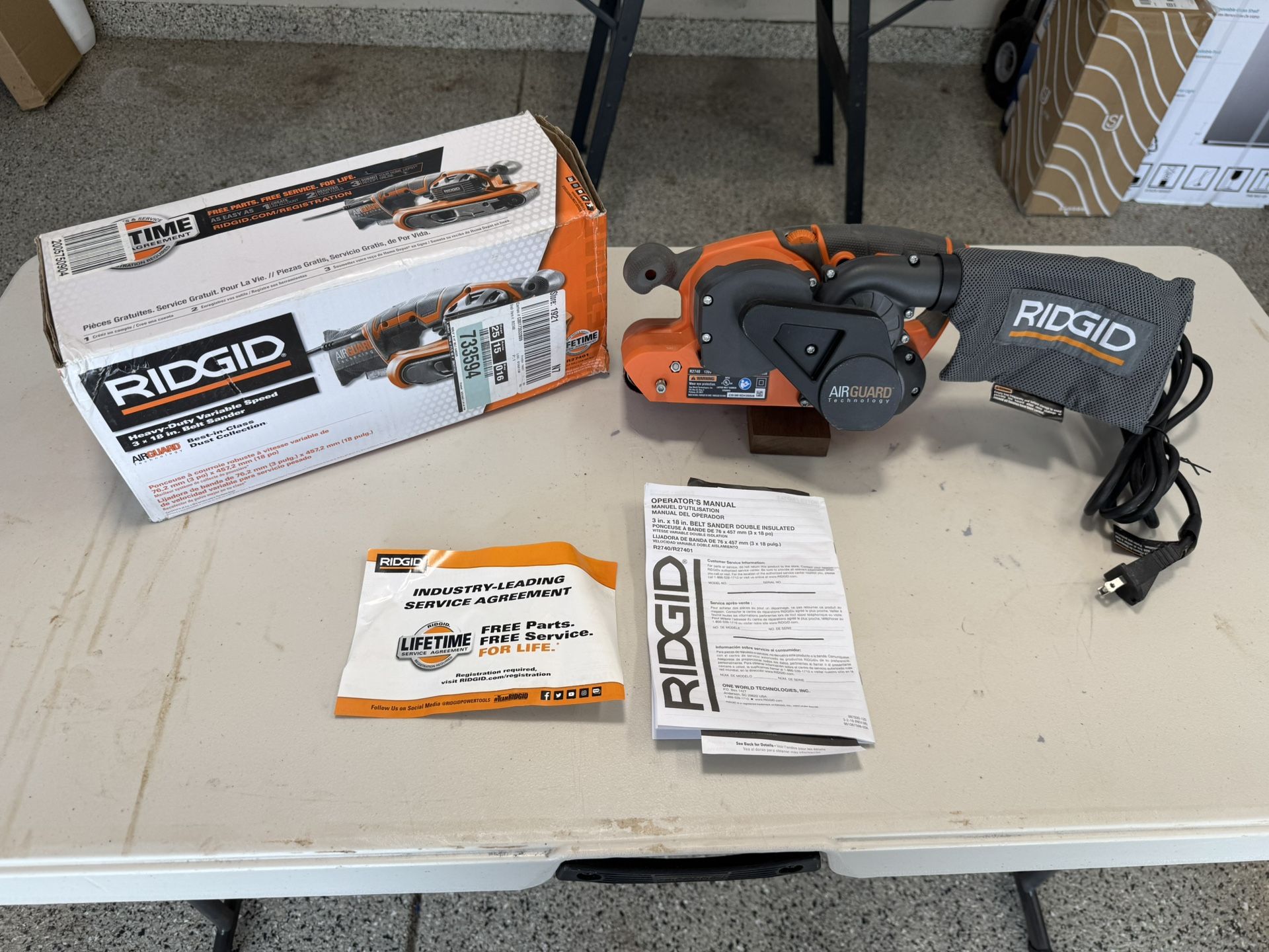 Ridgid R2740 Heavy Duty Belt Sander