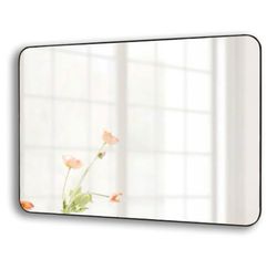 Bathroom Wall Mirror (20x30 Inch, Black)