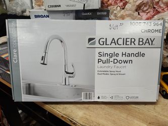 Glacier Bay
Clare Single-Handle Pull-Down Laundry Utility Faucet in Spot Resist Stainless Steel