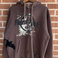 Vintage Hard Rock Cafe Hollywood Full Zip Hoodie 