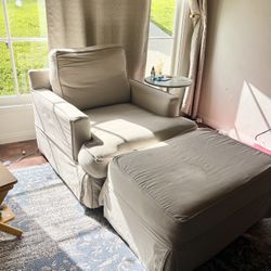 Sofa U Love Beige Chair And Ottoman