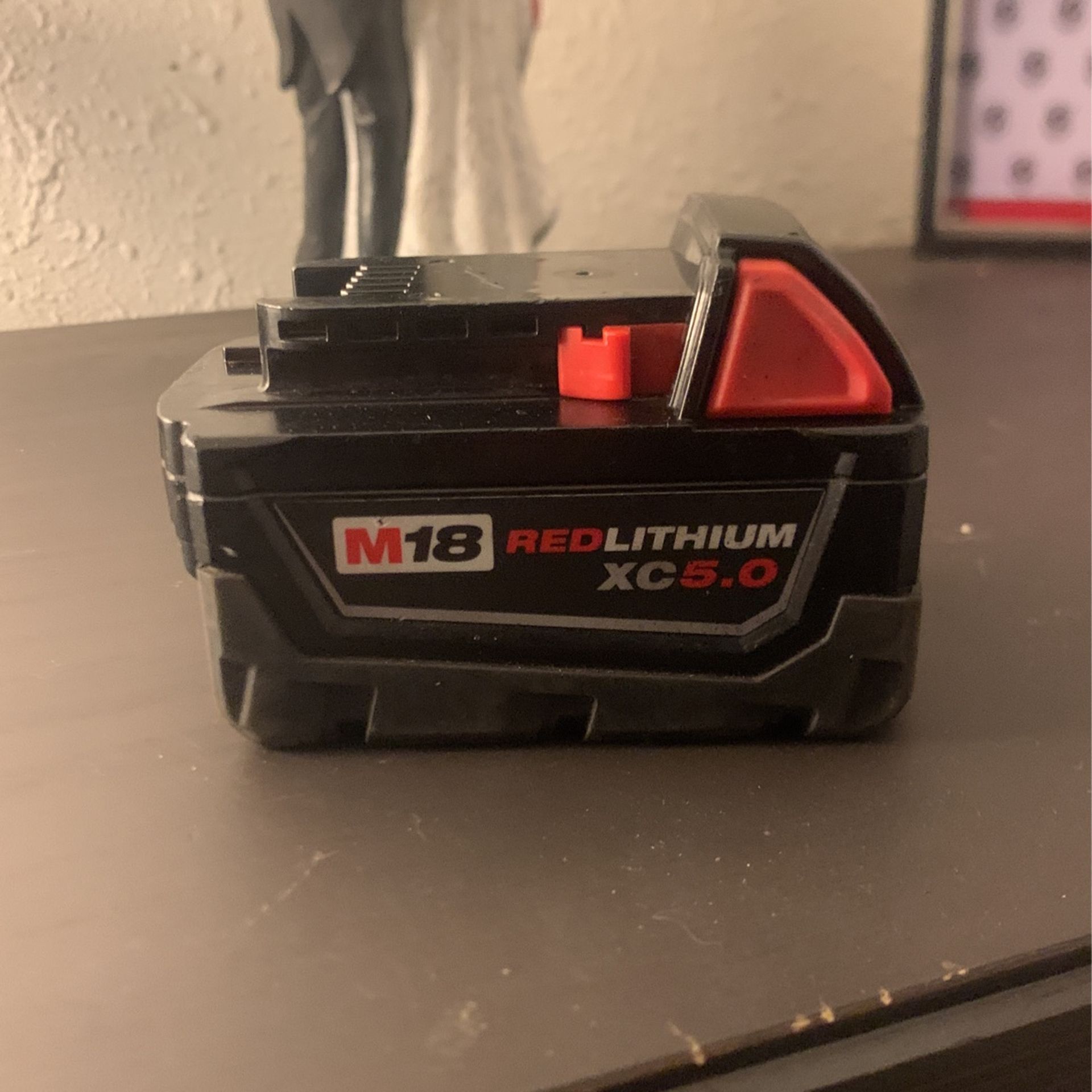 Milwaukee 18 Volt 5AH Battery Used A Couple Times Only Like New