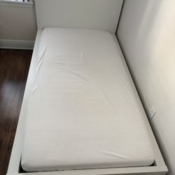 IKEA Twin Bed: Frame+mattress+2 Drawers 